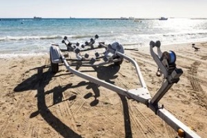 a boat trailer