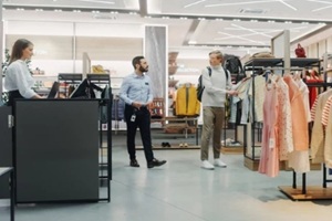 a busy retail store