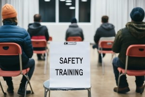 Retail Store Staff Attending Safety Training Class