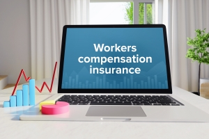 Workers Compensation Insurance Displayed on Laptop Screen