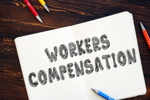 Sketch of Workers Compensation Phrase on White Sheet